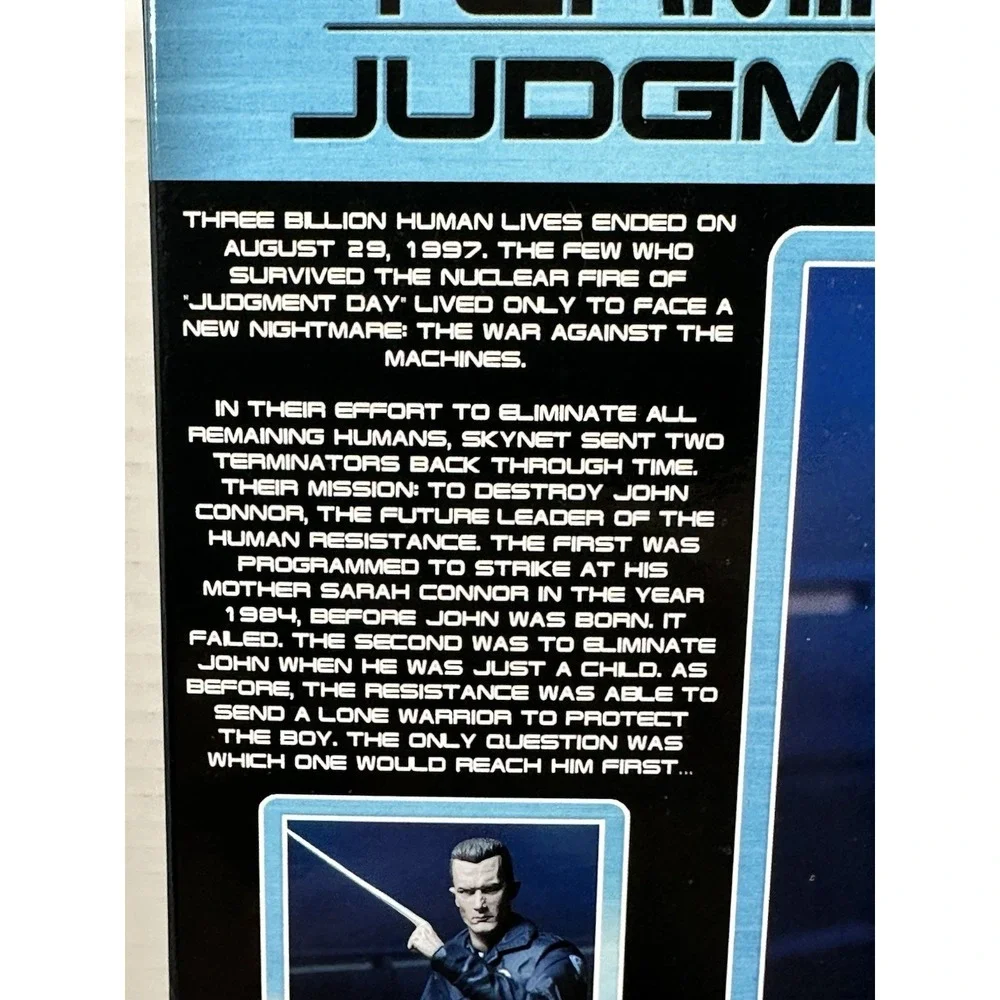 NECA Terminator 2 T-1000 Motorcycle Cop Action Figure Reel Toys Boxed